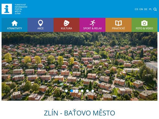 krajské město zlín leží v údolí říčky dřevnice, v mírné teplé klimatické oblasti jihovýchodní moravy, na rozhraní valašska, hané a moravského slovácka. nejen díky své poloze se zhruba sedmdesátipěti tisícový zlín stal přirozenou metropolí jihovýchodní moravy. město proslavil v první polovině dvacátého století zakladatel obuvnických závodů – tomáš baťa. unikátní je místní funkcionalistická architektura, která nemá jinde v republice, ale ani ve světě obdoby. centrum města s továrním areálem a obytnými čtvrtěmi vybudovanými v době největší konjunktury firmy baťa je památkovou zónou. v roce 2001 byla ve zlíně založena univerzita tomáše bati. ve městě sídlí řada významných úřadů, kulturních a společenských institucí. zlín je městem významných kongresů, především z oblasti medicíny.