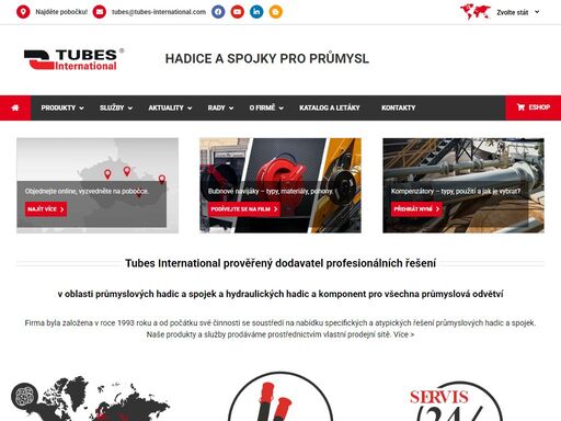 společnost tubes international nabízí širokou škálu průmyslových hadic a armatur. technické řešení pro všechny odvětví průmyslu. kontaktujte nás!
