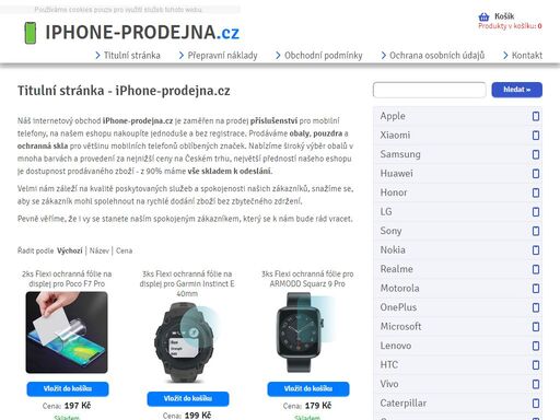 kryty, obaly a pouzdra na mobil - titulní stránka. obaly, pouzdra a kryty na mobilní telefony všech značek, veškeré příslušenství máme skladem za nejlepší ceny.