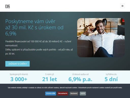 zápůjčky až do 30 milionů kč rychle a spolehlivě. individuální přístup, férové podmínky. nezávazná žádost online u divine step s.r.o.