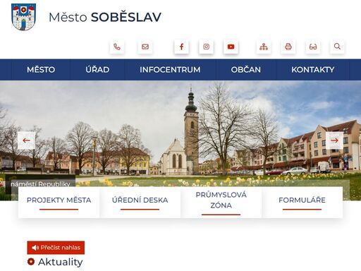 oficiální stránky města soběslav