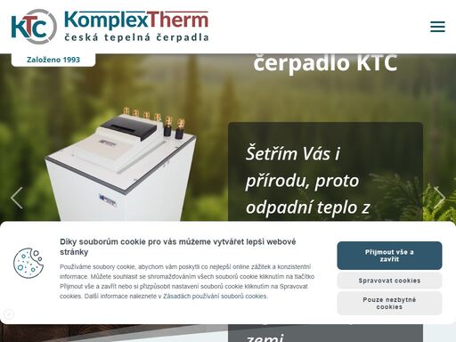 česká tepelná čerpadla ktc od společnosti komplextherm.