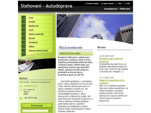 nabízíme stěhování, vyklízení a autodopravu do 3t.
