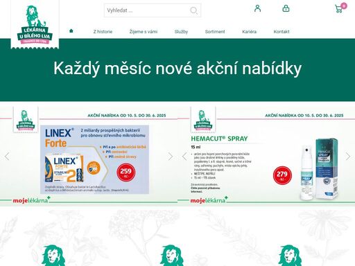 lékárna u bílého lva má tradici od roku 1786.