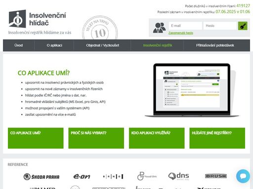 isir.info | insolvenční rejstřík, sledování insolvenčního rejstříku, sledování insolvence, monitoring, sledování dlužníků, seznam, rejstřík úpadců