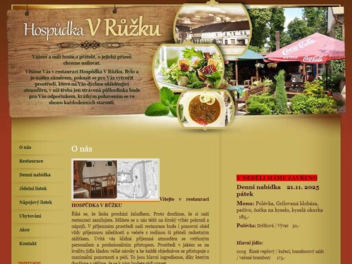 můžete se u nás těšit na široký výběr pokrmů a nápojů. prostředí v jakém se na kvalitu jídla kladou velké nároky a ke každé objednávce se přistupuje s maximální pozorností a péčí.