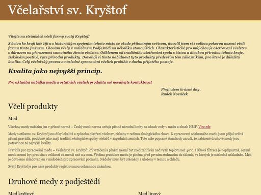 včelařství sv. kryštof