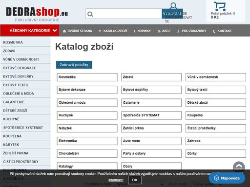 dedra to je exklusivní drogerie, kosmetika a bytové doplňky dedra innovations, řada systemat