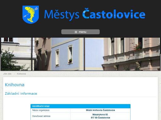 oficiální stránky obecního úřadu městyse častolovice.