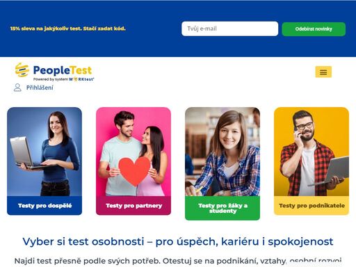 naše online testy osobnosti ti ukážou, kdo jsi, kam směřuješ a jakým způsobem se tam dostaneš. testy jsou jednoduché, rychlé a přesné.