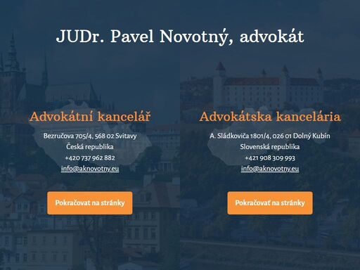 advokátní kancelář novotný nabízí své právní služby v rámci české i slovenské republiky.