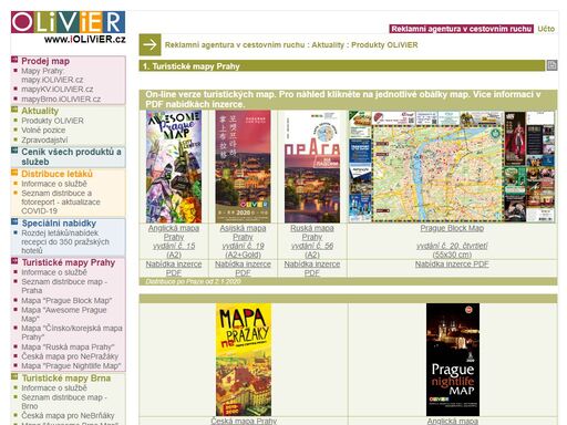 produkty olivier aktuality reklamní agentura cestovním ruchu