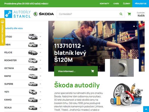 jsme specialisté na díly škoda octavia, fabia, felicia, superb a všechny další typy vozů škoda za skvělé ceny. se škoda autodíly máme již 26letou zkušenost.