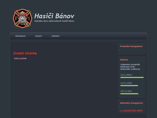 jednotka dobrovolných hasičů bánov