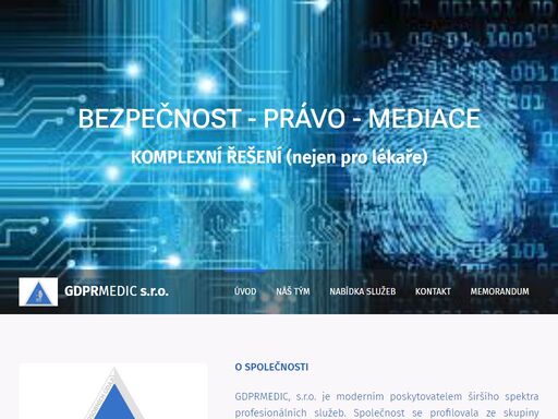 gdprmedic, s.r.o. je moderním poskytovatelem širšího spektra profesionálních služeb. společnost se profilovala ze skupiny nezávislých fyzických a právnických osob. původně se činnost společnosti orientovala primárně na segment zdravotnictví, později se nabídka služeb otevřela i dalším subjektům. dnes jsou poskytované a zajišťované služby v oblasti...