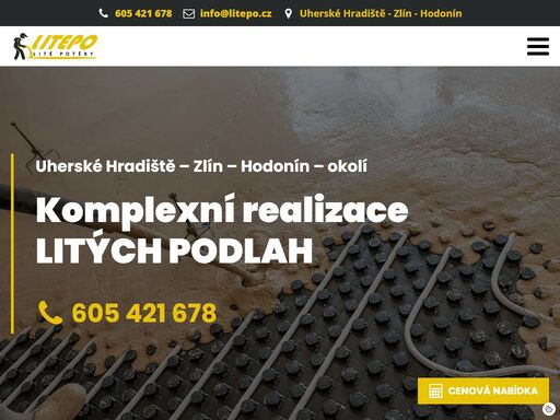 komplexní služby v oblasti litých potěrů - anhylevel, anhylevel termio, cemlevel a litých podlah. naše nabídka zahrnuje stavění betonových konstrukcí neboli bednění, výztuž včetně uložení a vázání, betonáže včetně dodávky a dopravy betonů.