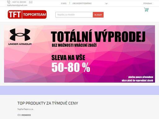 top produkty za týmové ceny. topforteam s.r.o.
ičo: 09546553
dič: cz09546553