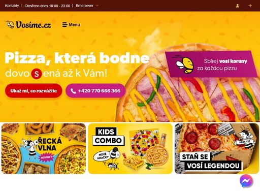 nejrychlejší rozvoz pizzy, stripsů, křidélek a nápojů na severu brna. objednej online a do 30 minut máš jídlo doma nebo se stav do nejlepší restaurace v brně-sever