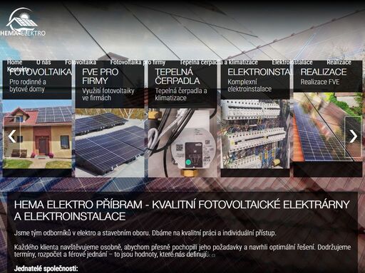 hema elektro příbram - kvalitní fotovoltaické elektrárny, fotovoltaika včetně vyřízení dotace příbram, elektroinstalace v novostavbách, bytových domech příbram, praha