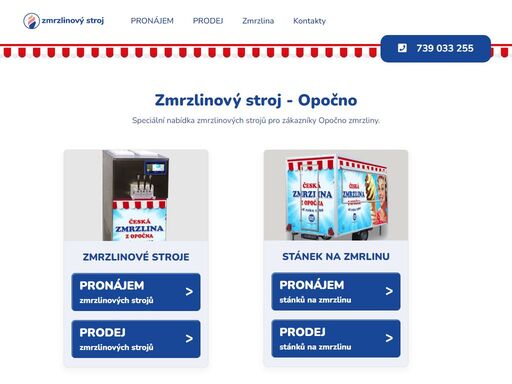 speciální nabídka zmrzlinových strojů pro opočno.