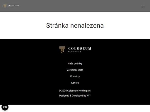 coloseum holding je jedna z největších restauratérských sítí v česku.