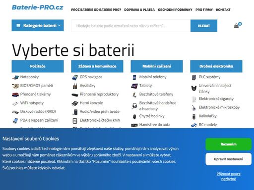 nejširší výběr značkových náhradních baterií cameron sino pro mobilní telefony, tablety, rc modely