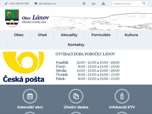 oficiální stránky obce
