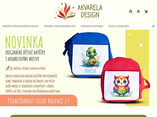 originální hrnky se jménem na přání od akvarela design. jedinečné motivy pro děti i dospělé, ideální jako dárek nebo pro každodenní radost.