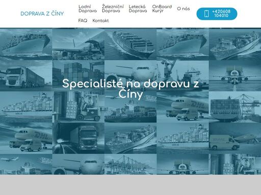 námořní doprava z číny (sea freight), železniční doprava z číny (rail freight), letecká doprava z číny (air freight) a letecký express dhl z číny.