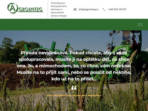 specializujeme se na techniku pro kompostování, rozmetadla hnojiv, biomasu a obnovitelné zdroje energie.