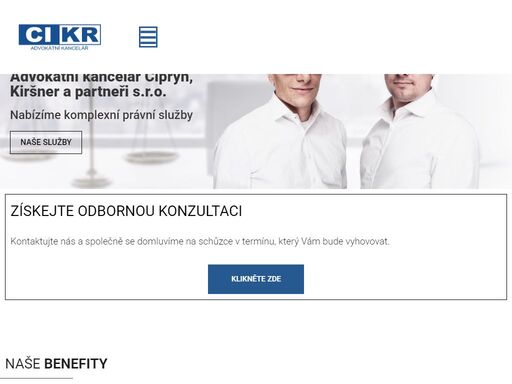 advokátní kancelář cikr.cz nabízí odborné právní služby na nejvyšší úrovní. jsme tým zkušených advokátů. kontaktujte nás, rádi vám pomůžeme.