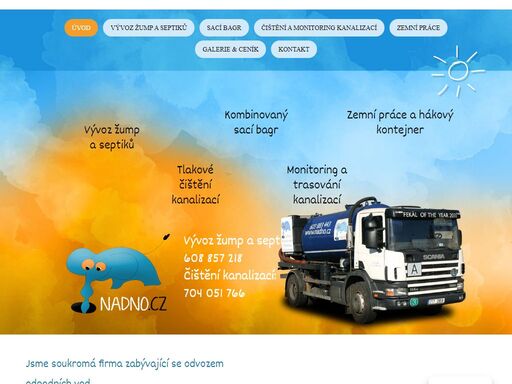 zabýváme se odvozem odpadních vod, čištěním kanalizací a souvisejícími službami. zaměřujeme se na rodinné domy a firmy v širším okolí ostravy.