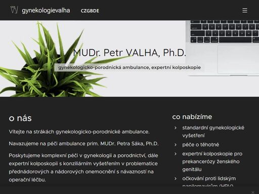 vítejte na strákách gynekologicko-porodnické ambulance.