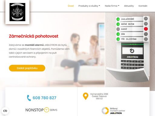 ?poskytujeme profesionální služby na zabezpečení rodinného domu či bytu.