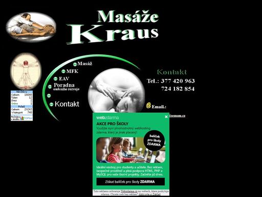 masaze kraus plzen, reiki, masaze klasicka, lecebna, refleksni, mfk, eav, doporuceni potravinovych doplnku a bylinnych smesi