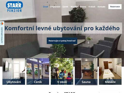 naše společnost starr spol. s r.o. vám nabízí komfortní levné ubytování v penzionu starr ve městě havlíčkův brod s krásným výhledem na řeku sázavu a okolí.