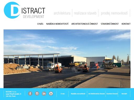 distract development - firma zabývající se realizací staveb a prodejem nemovitostí