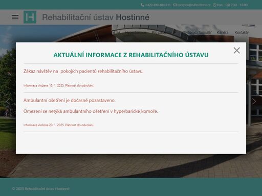 rehabilitacni ustav hostinne