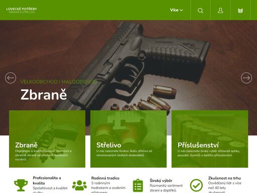 spolehlivý prodejce zbraní a střeliva. s více než 40letou zkušeností na trhu je firma zbraně klapka vaším důvěryhodným partnerem. specializujeme se na širokou škálu loveckých potřeb, zbraní, střeliva a doplňků pro myslivost. jsme tu pro vás, abychom odpověděli na vaše otázky a pomohli vám s výběrem. vaše spokojenost…