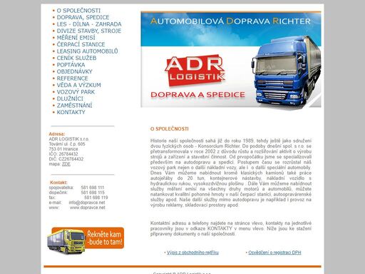 adr logistik s.r.o. hranice, tovární 605