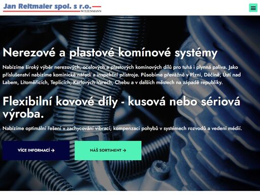 společnost witzenmann nabízí celosvětově nejširší výrobkovou paletu kovových hadic, kompenzátorů, kovových vlnovců, držáků potrubí a dílů pro motorová vozidla.