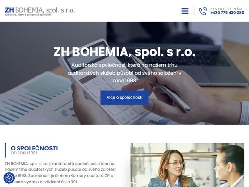 zh bohemia, spol. s r.o. je auditorská společnost, která na našem trhu auditorských služeb působí od svého založení v roce 1993. společnost je členem komory auditorů čr a bylo nám vydáno osvědčení číslo 091.