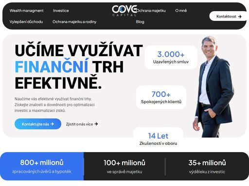 učíme využívat finanční trh efektivně s capital cove. poskytujeme odborné poradenství a nástroje pro maximální zhodnocení vašich investic.