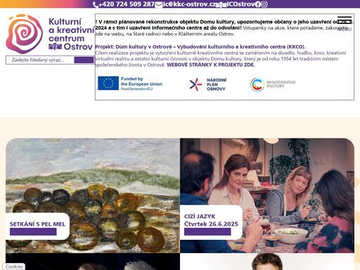 co chystá dům kultury ostrov? novinky, lístky, nejnovější info na červenec 2022, stejně jako program a vstupenky na nejlepší akce najdete na goout