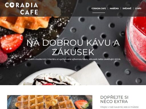 na dobrou kávu a zákusek