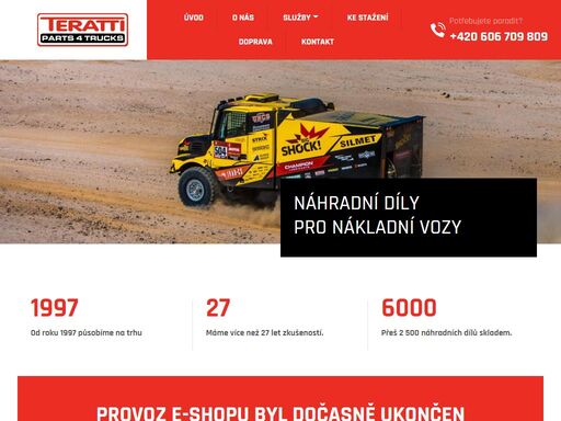 teratti parts 4 trucks - dodáváme náhradní díly pro nákladní vozy