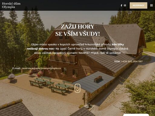 ubytování janské lázně v krkonoších - horské apartmány, které vás oslní svou přátelskou atmosférou a vytříbenou krkonošskou kuchyní.