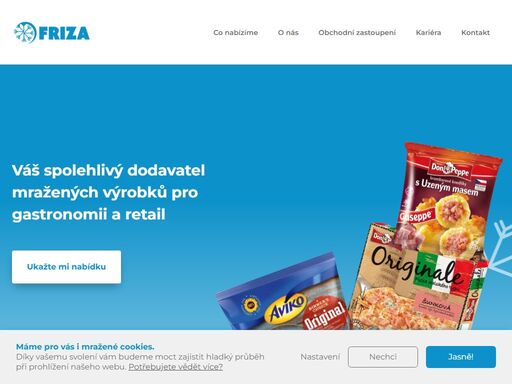 nabízíme široký sortiment mražených potravin, které usnadní přípravu jídel ve vaší restauraci, kavárně nebo jiném provozu. naše produkty jsou pečlivě vybrané, aby splňovaly nejvyšší standardy kvality. objednejte si u nás mražené maso, ryby, zeleninu, dezerty a další lahůdky a přineste do vaší kuchyně chuť čerstvosti a kvality.