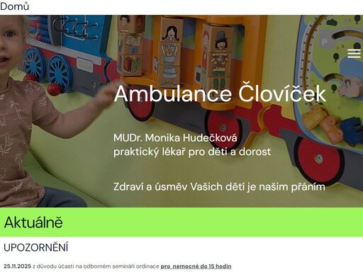 provozujeme samostatnou ordinaci praktického lékaře pro děti i dorost do 19 let. poskytujeme preventivní i léčebnou péči, očkování, konzultace.