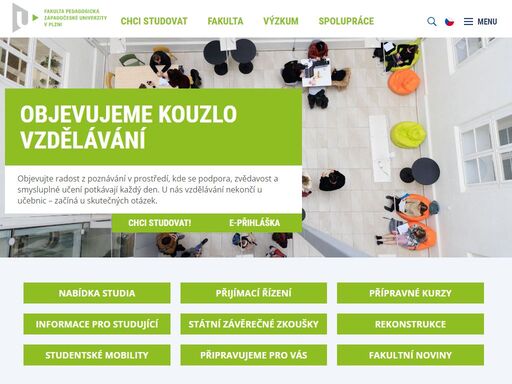 fakulta pedagogická zču